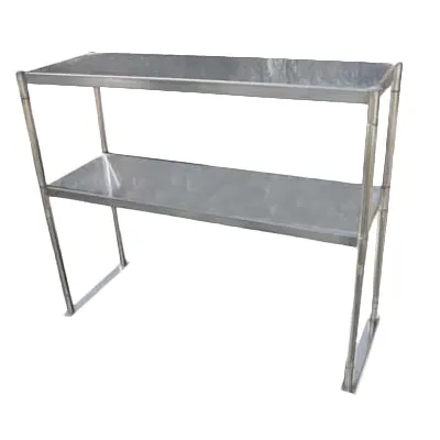 2-Tiered Overshelf For Work Tables - 60" x 12" x 32", Stainless Steel