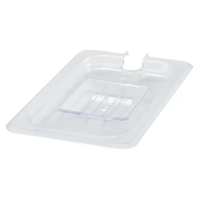 Food Pan Cover, 1/4 Size, Slotted, Polycarbonate