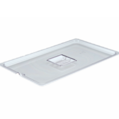 Food Pan, Clear Notched Cover, Full Size, Polycarbonate
