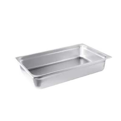 Steam Pan, 1/1-Size, 4" Deep, Stainless Steel