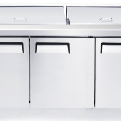 Three-Section Refrigerated Prep Table, 72"