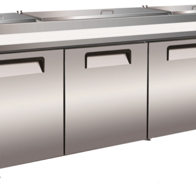 Three Door Refrigerated Pizza Prep Table