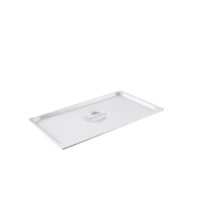 Steam Pan Cover, 1/1-Size, Solid, Stainless Steel