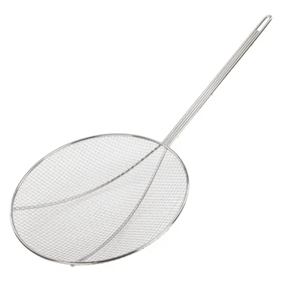 Skimmer, 12" Dia., Round, Nickel Plated