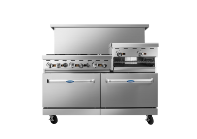 60" Gas Range – 6 Burners + 24" Griddle (LP)