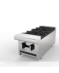 Asber Countertop Gas Hotplate, 12", 2 Burners