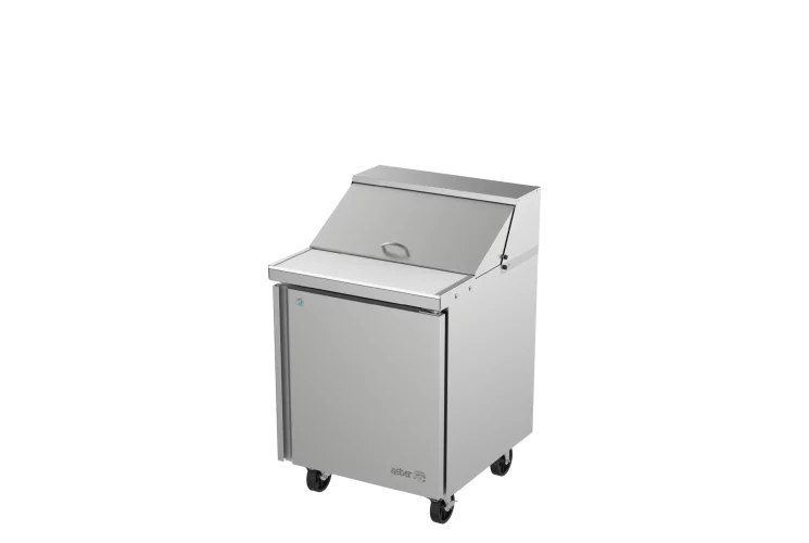 Asber Mega Top Sandwich/Salad Prep Table, 36-1/4", 1 Solid Door