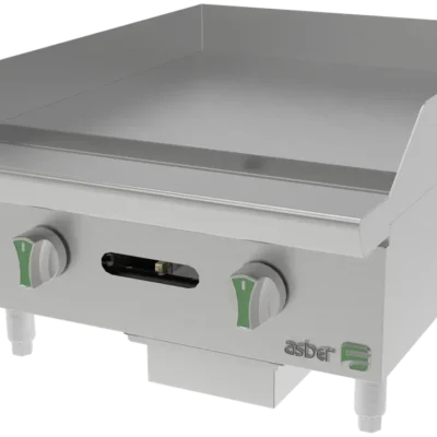Asber Countertop Gas Manual Griddle, 24" (Emerald Line)