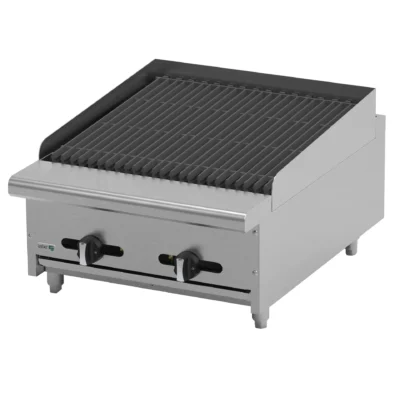 Asber Countertop Charbroiler, 24", Cast Iron Grates