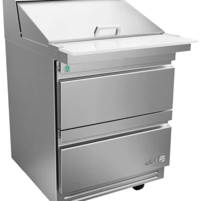 Asber Premium Mega-Top Prep Table, 27-3/4", 2 Drawers, 9.5 cu. ft.