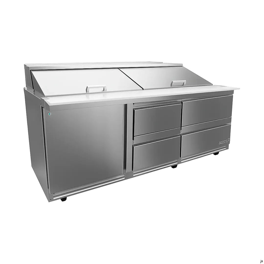 Asber Premium Mega-Top Prep Table, 72-1/2", 4 Drawers, 25.4 cu. ft.