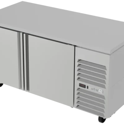 Asber Side-Mount Refrigerated Table, 67-1/2", 2 Doors, 4 Shelves, 20.8 cu. ft.