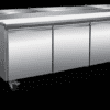 Serv-Ware PP93-12-HC 93-inch refrigerated pizza prep table 12-pan stainless steel