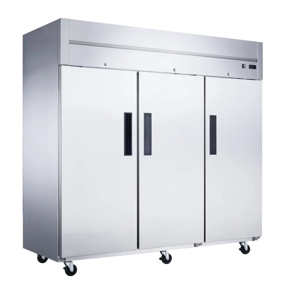 Dukers Top Mount Three Door Refrigerator,64.80 cu ft.